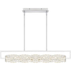 Klass Luminaire îlot à DEL intégré en chrome poli