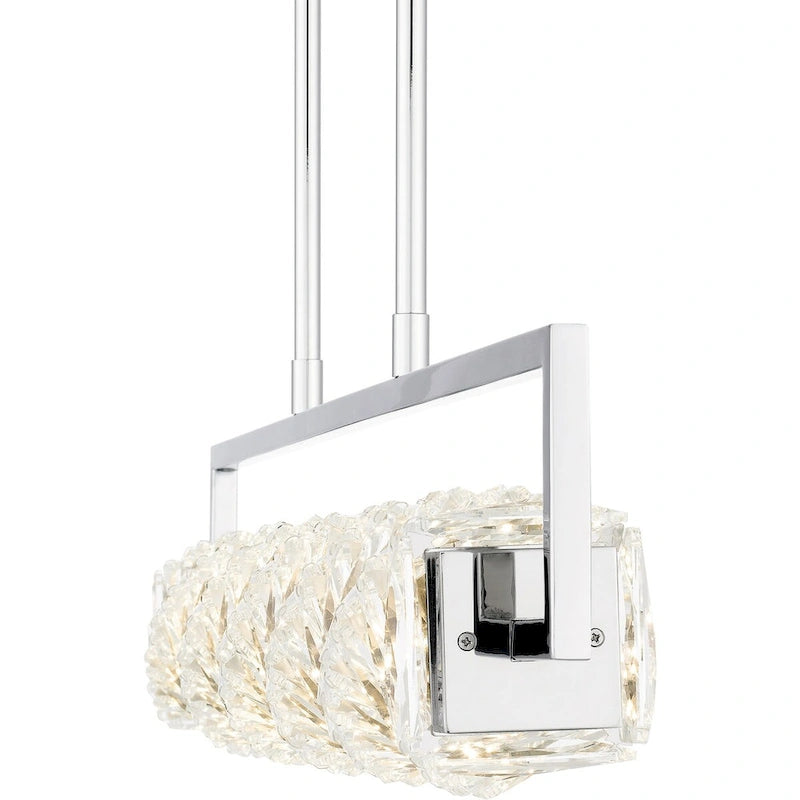 Klass Luminaire îlot à DEL intégré en chrome poli