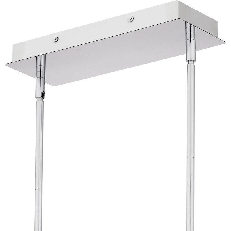 Klass Luminaire îlot à DEL intégré en chrome poli