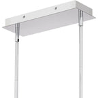 Klass Luminaire îlot à DEL intégré en chrome poli