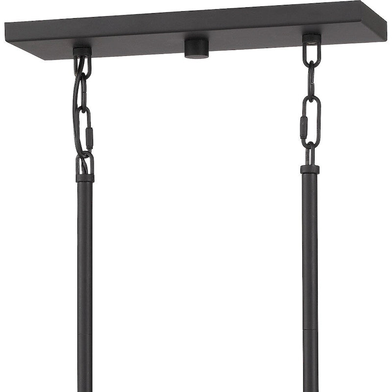 Lustre Quoizel Coda noir mat à 16 lumières