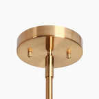 Lustre linéaire moderne unique à 2 lumières, noir et or, en métal, pour îlot de salle à manger - L 58 x l 4,4 x H 14