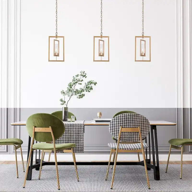 Suspension cylindrique linéaire de style moderne du milieu du siècle pour îlot de cuisine ou salle à manger