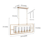 Suspension cylindrique linéaire de style moderne du milieu du siècle pour îlot de cuisine ou salle à manger