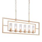 Suspension cylindrique linéaire de style moderne du milieu du siècle pour îlot de cuisine ou salle à manger