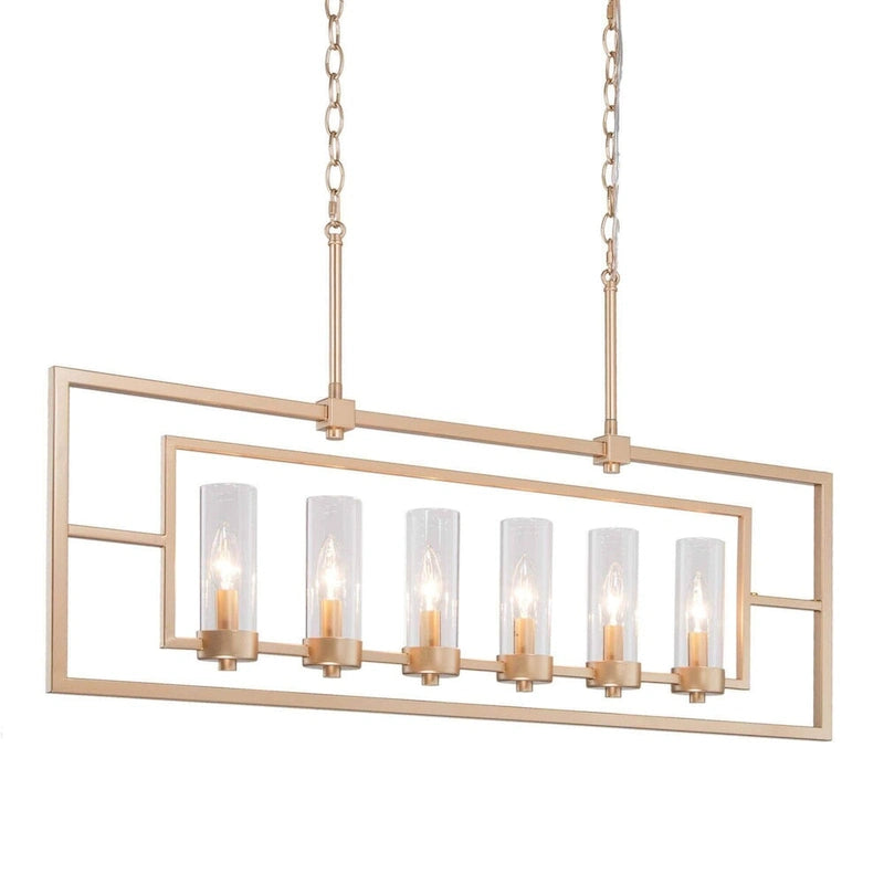 Suspension cylindrique linéaire de style moderne du milieu du siècle pour îlot de cuisine ou salle à manger