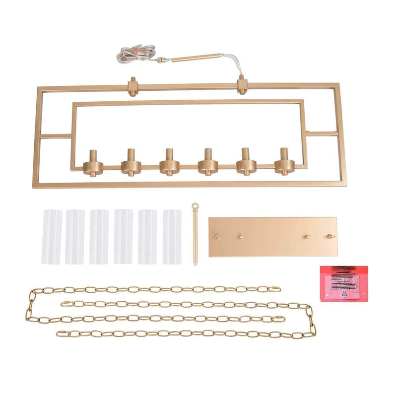 Suspension cylindrique linéaire de style moderne du milieu du siècle pour îlot de cuisine ou salle à manger