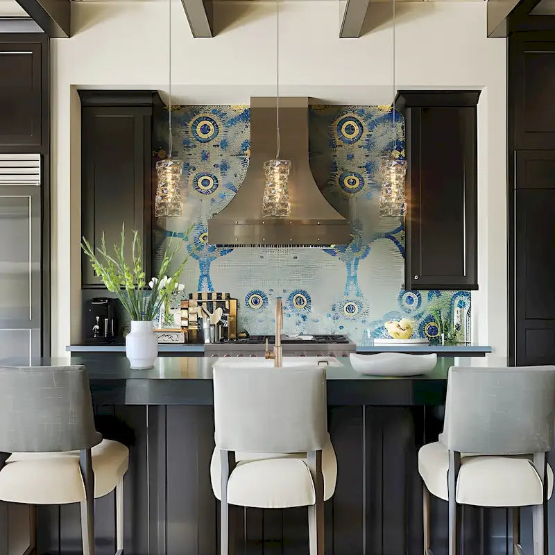 Lustre moderne glamour en cristal doré à une lumière, suspension LED, éclairage d'îlot de cuisine ou de salle à manger - 12 cm (L) x 12 cm (l) x 25 cm (H)