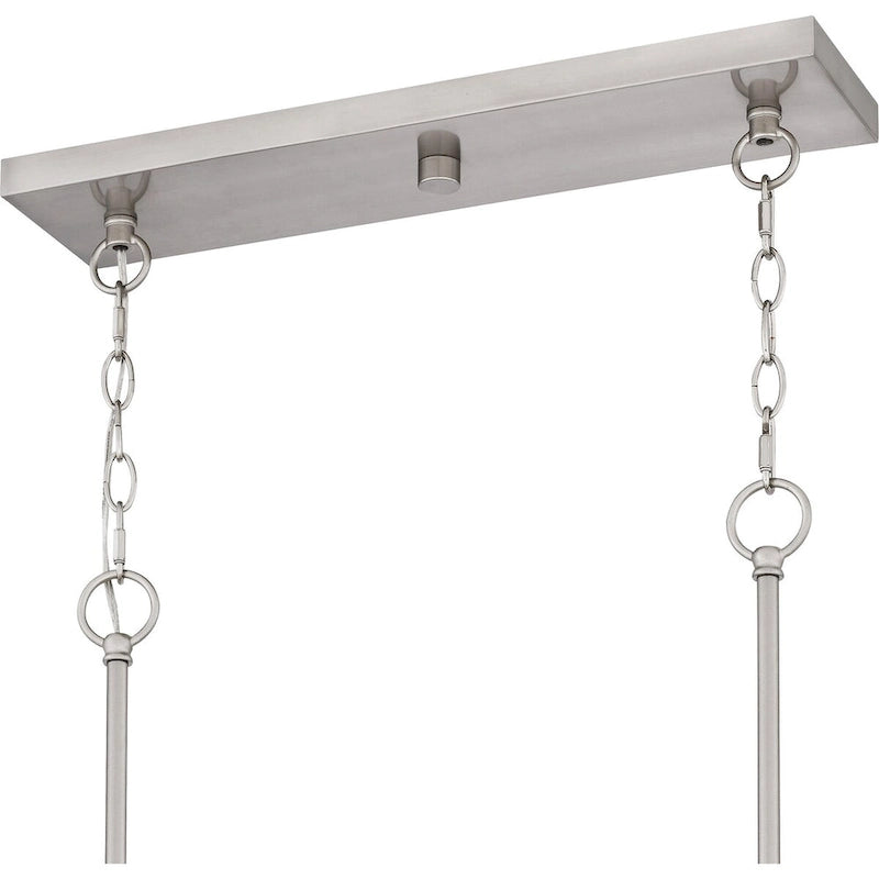 Applique murale Seymour à 6 lumières en nickel brossé