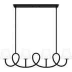 Atkins 4-Light Matte Black Island Light