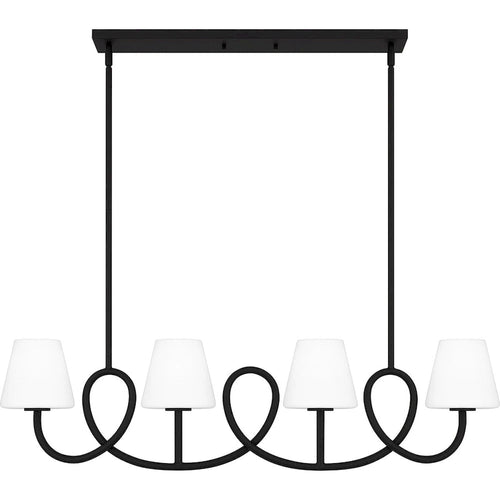 Atkins 4-Light Matte Black Island Light