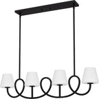 Atkins 4-Light Matte Black Island Light