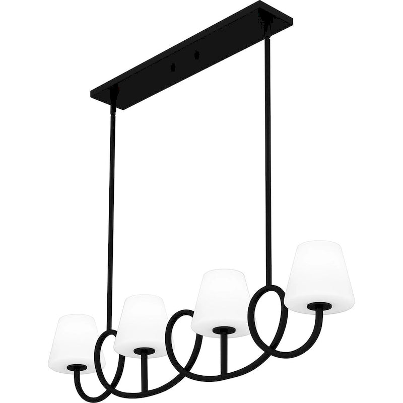 Atkins 4-Light Matte Black Island Light