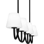 Atkins 4-Light Matte Black Island Light