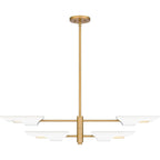 Applique murale Leoni à 4 lumières en laiton brossé vieilli