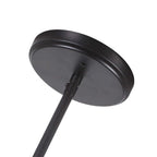 Suspension industrielle à 3 lumières pour îlot de cuisine - Noir et gris brossés - Noir et gris