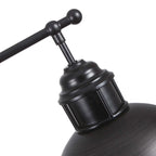 Suspension industrielle à 3 lumières pour îlot de cuisine - Noir et gris brossés - Noir et gris