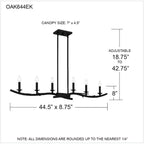 Oakley 6-Light Earth Black Island Light