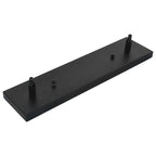 Suspension linéaire rectangulaire noire à 6 lumières pour îlot de style ferme