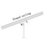 Suspension linéaire rectangulaire noire à 6 lumières pour îlot de style ferme
