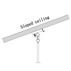 Lustre suspendu rectangulaire rustique à 5 lumières en métal pour îlot central