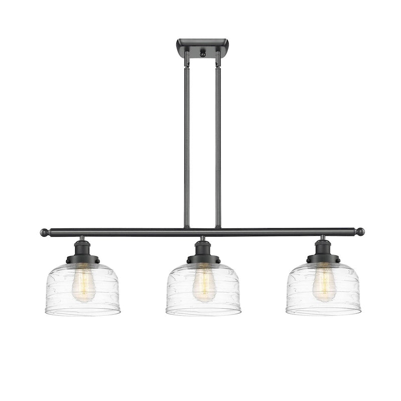 Cloche d'éclairage Innovations Lighting - Applique murale 3 lumières 36" pour îlot central - Abat-jour 8"