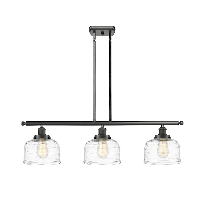 Cloche d'éclairage Innovations Lighting - Applique murale 3 lumières 36" pour îlot central - Abat-jour 8"