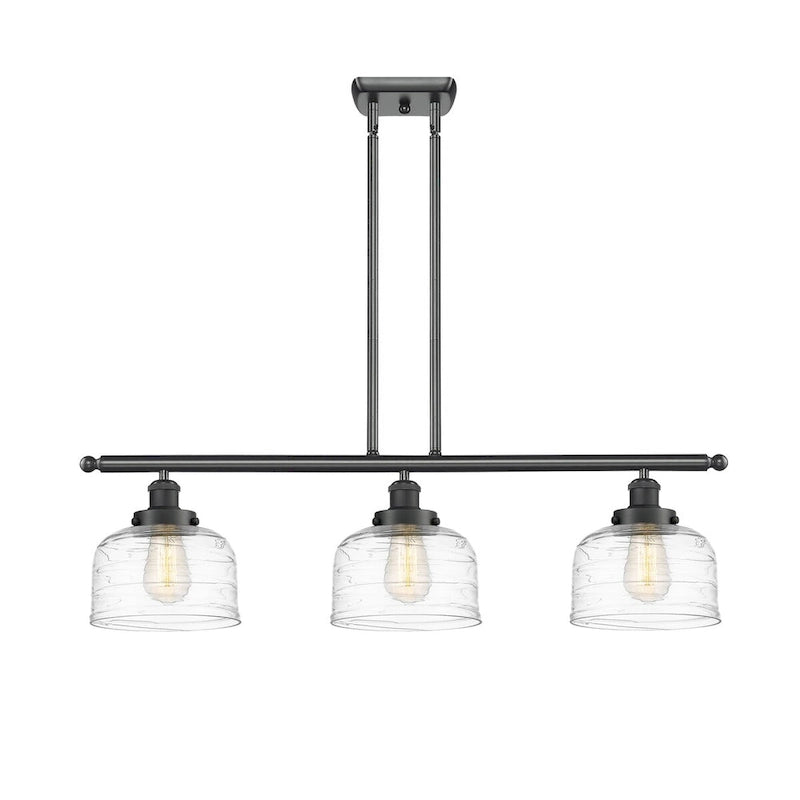 Cloche d'éclairage Innovations Lighting - Applique murale 3 lumières 36" pour îlot central - Abat-jour 8"
