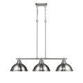 Golden Lighting Duncan Pewter 3-light Linear Pendant