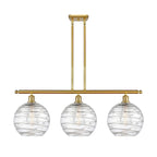 Luminaire suspendu îlot Innovations Lighting Athens Deco Swirl à 3 lumières et tige de 37 pouces