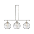 Luminaire suspendu îlot Innovations Lighting Athens Deco Swirl à 3 lumières et tige de 37 pouces