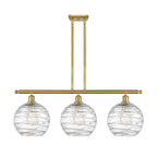 Luminaire suspendu îlot Innovations Lighting Athens Deco Swirl à 3 lumières et tige de 37 pouces