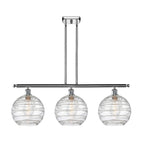 Luminaire suspendu îlot Innovations Lighting Athens Deco Swirl à 3 lumières et tige de 37 pouces