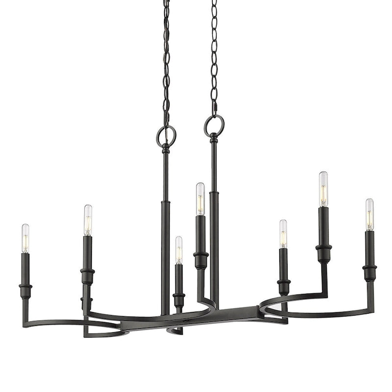Ellyn Linear Pendant - Matte Black