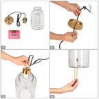 Suspension moderne cylindrique à une lumière en verre gris ondulé pour îlot de cuisine ou salle à manger - 16,5 cm de diamètre x 37 cm de hauteur