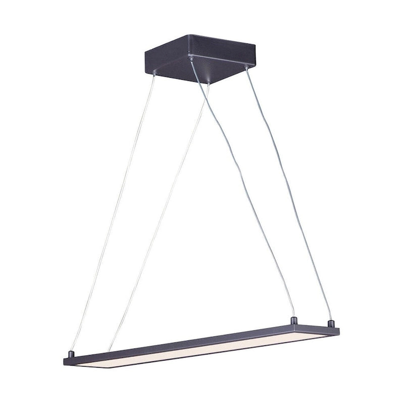 Luminaire îlot à DEL Wafer 24 L à 1 lumière, finition bronze, par Maxim