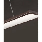 Luminaire îlot à DEL Wafer 24 L à 1 lumière, finition bronze, par Maxim