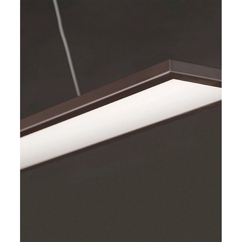Luminaire îlot à DEL Wafer 24 L à 1 lumière, finition bronze, par Maxim