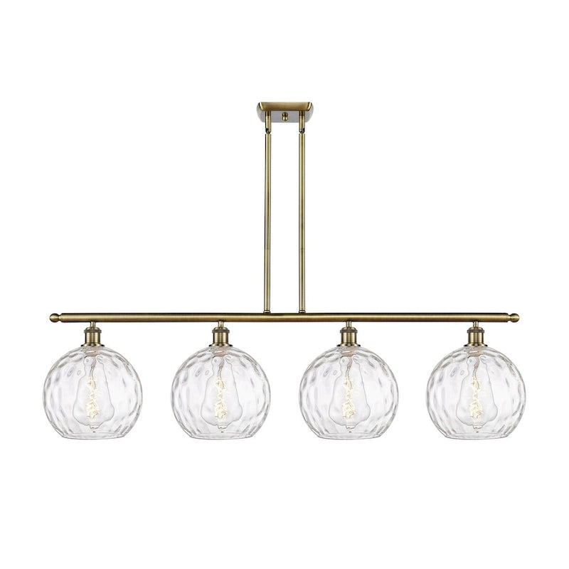 Innovations Lighting Athens Water Glass - 4 Light 48  Island Light