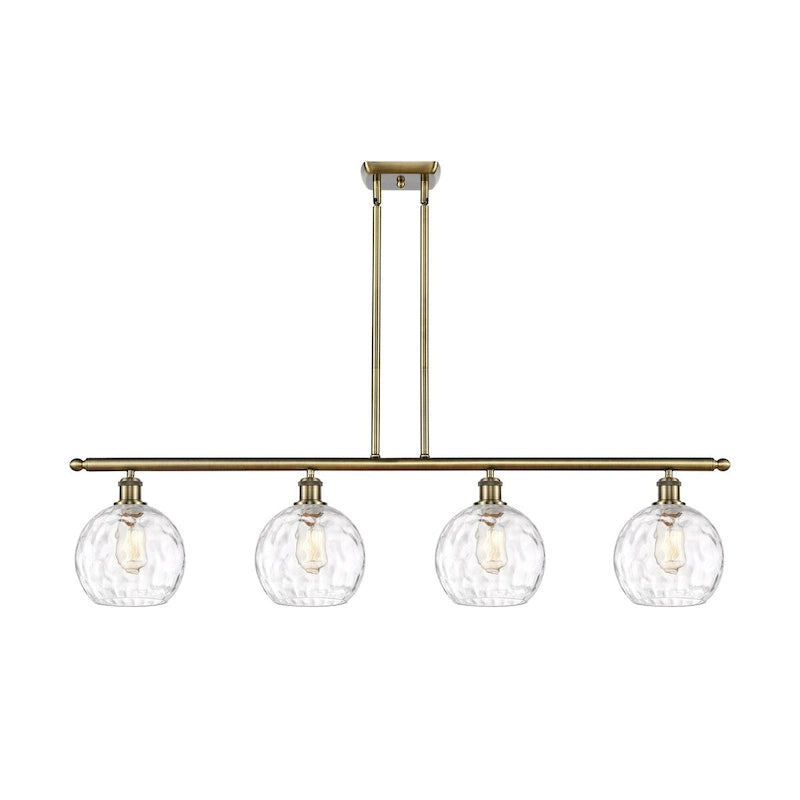 Luminaire îlot Innovations Lighting Ballston Athens Water Glass à 4 lumières