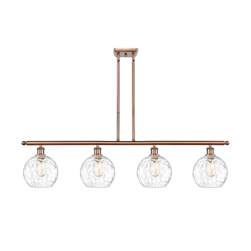 Luminaire îlot Innovations Lighting Ballston Athens Water Glass à 4 lumières