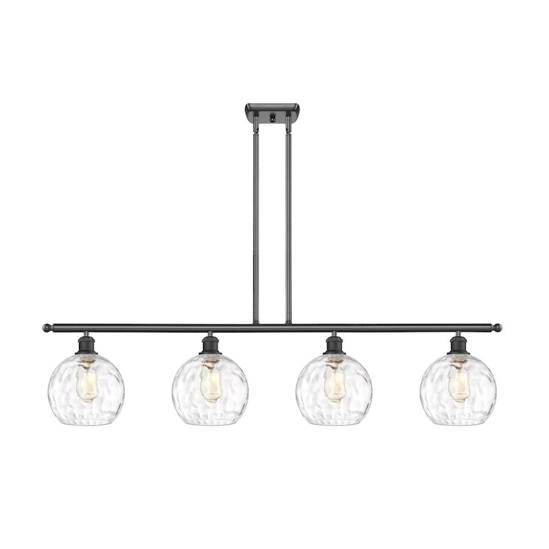 Luminaire îlot Innovations Lighting Ballston Athens Water Glass à 4 lumières