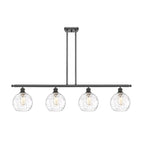 Luminaire îlot Innovations Lighting Ballston Athens Water Glass à 4 lumières