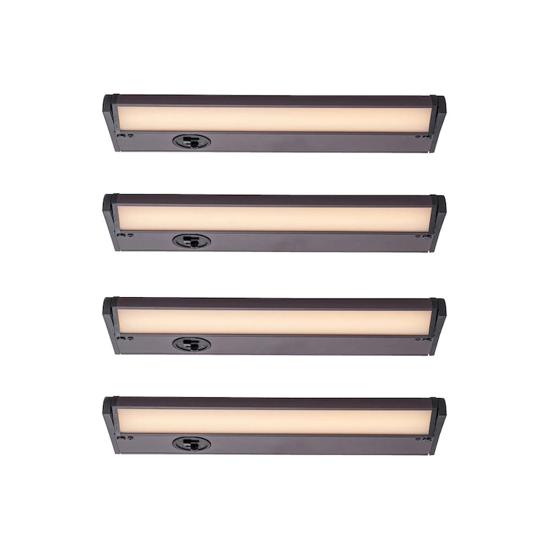 4-Pack Bronze Selectable 3000K/3500K/4000K Dimmable Integrated LED Under Cabinet Light