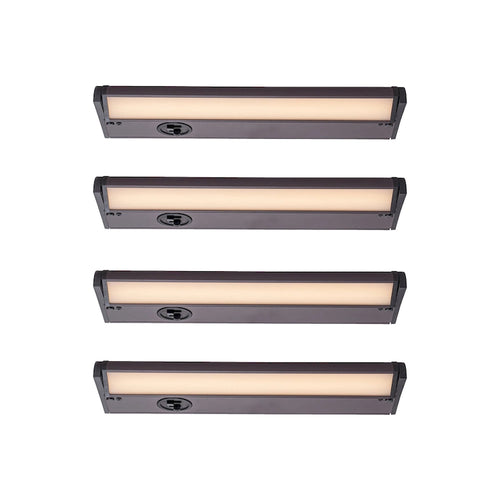 4-Pack Bronze Selectable 3000K/3500K/4000K Dimmable Integrated LED Under Cabinet Light
