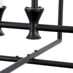 Applique murale de style ferme à 6 lumières avec cadre en métal pour îlot de cuisine - 48,5 cm de profondeur x 16,2 cm de largeur x 86,6 cm de hauteur (réglable)