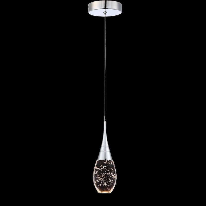 Suspension moderne à une lumière et à intensité variable pour îlot de cuisine