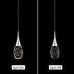 Suspension moderne à une lumière et à intensité variable pour îlot de cuisine