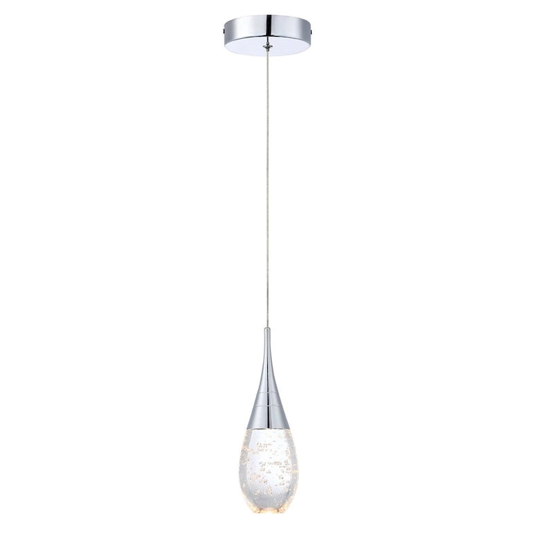 Suspension moderne à une lumière et à intensité variable pour îlot de cuisine
