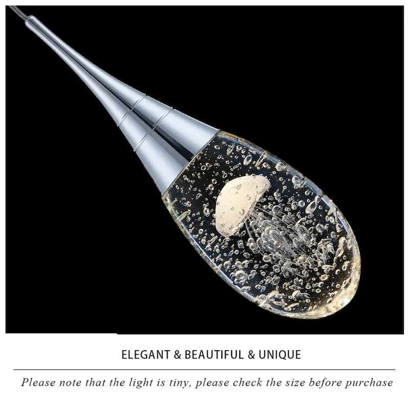 Suspension moderne à une lumière et à intensité variable pour îlot de cuisine